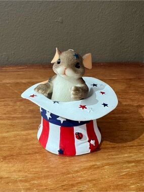 Fitz and Floyd, Charming Tails “I WANT YOU”, Uncle Sam Inspired Figurine